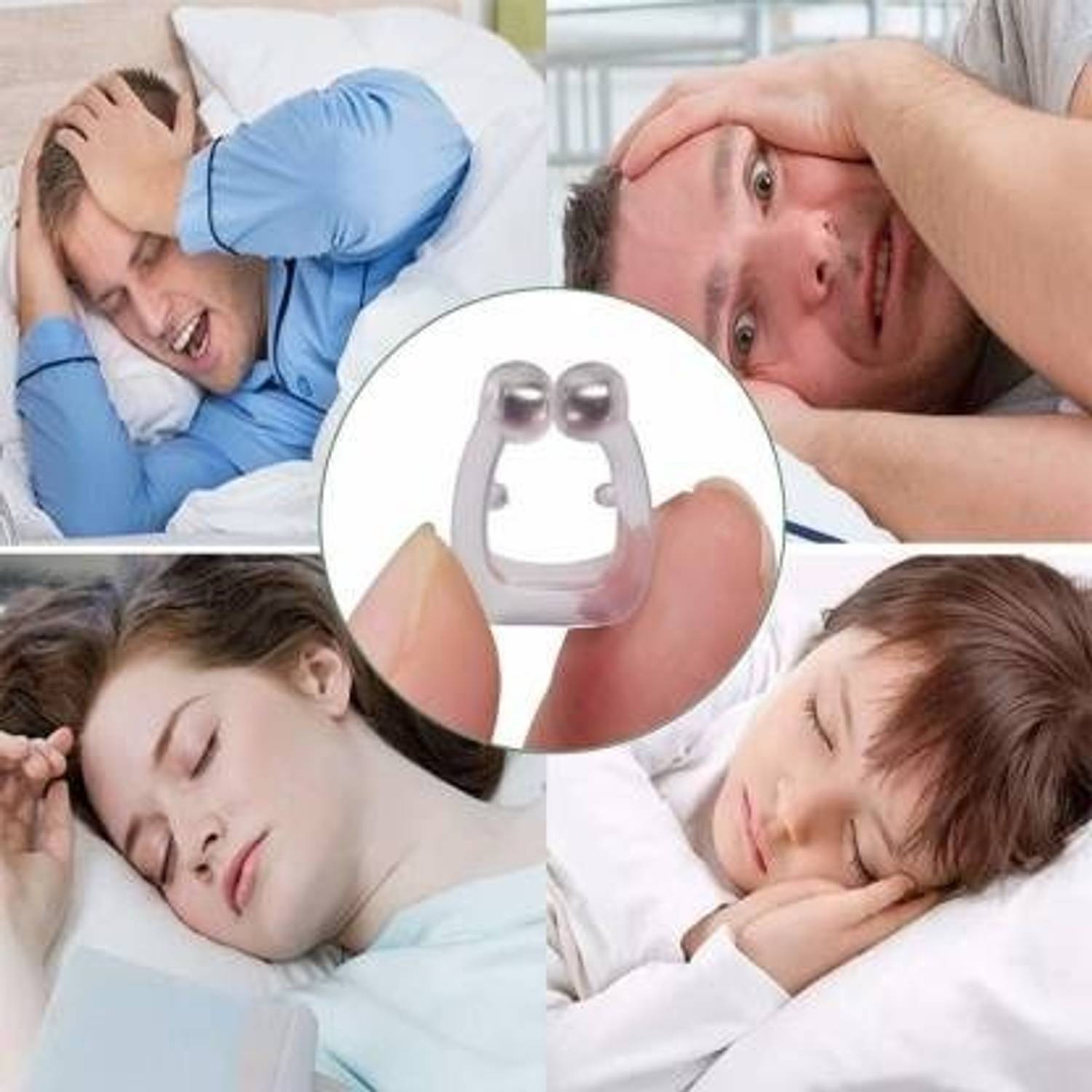 Abelia Magnetic Anti Snore Nose Clip Sleeping Aid Guard Snore Stopper Night Device New2 Anti-snoring Device