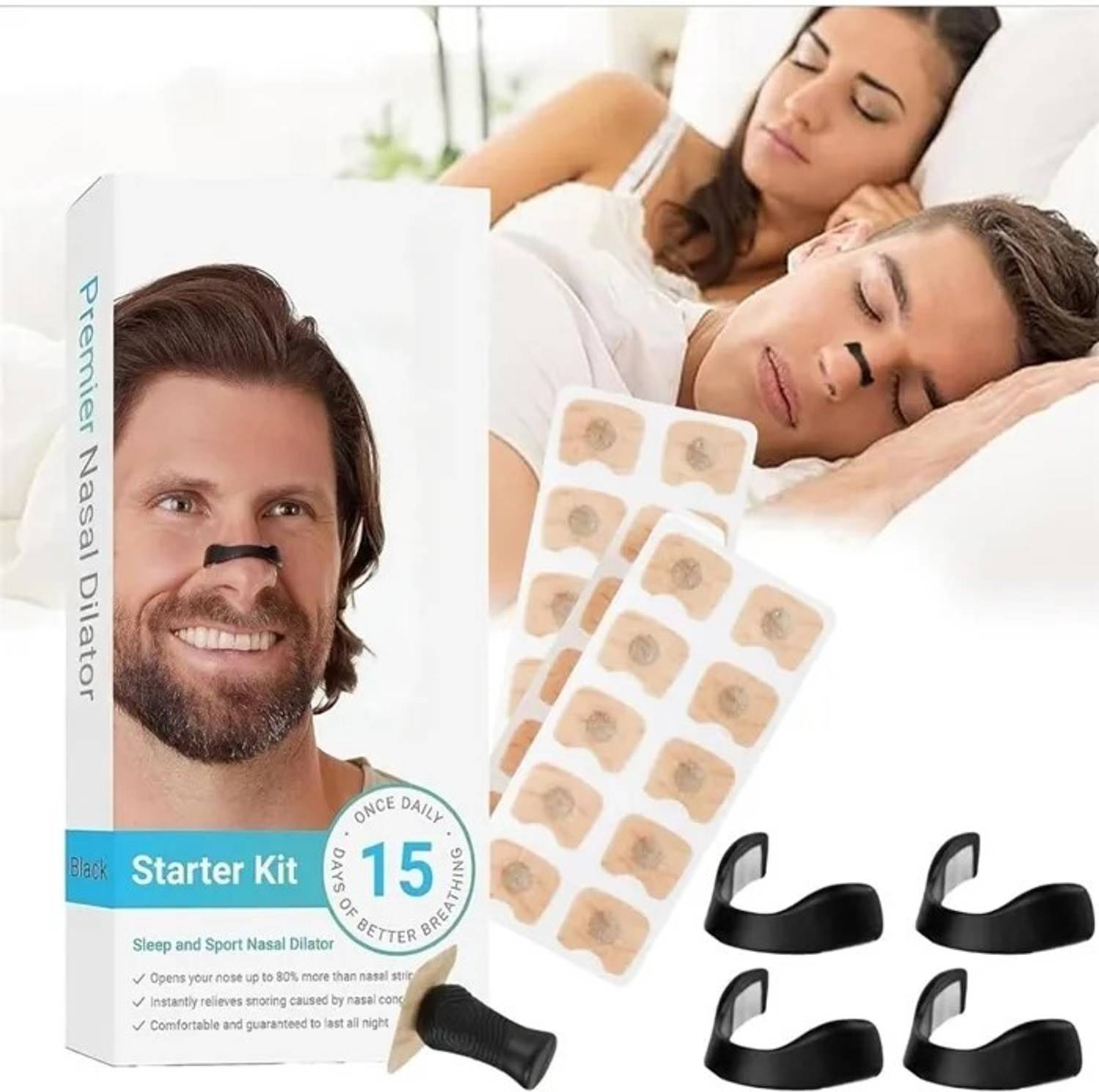 Amazheal Magnetic Nose Clip for Snoring Relief - Image 1