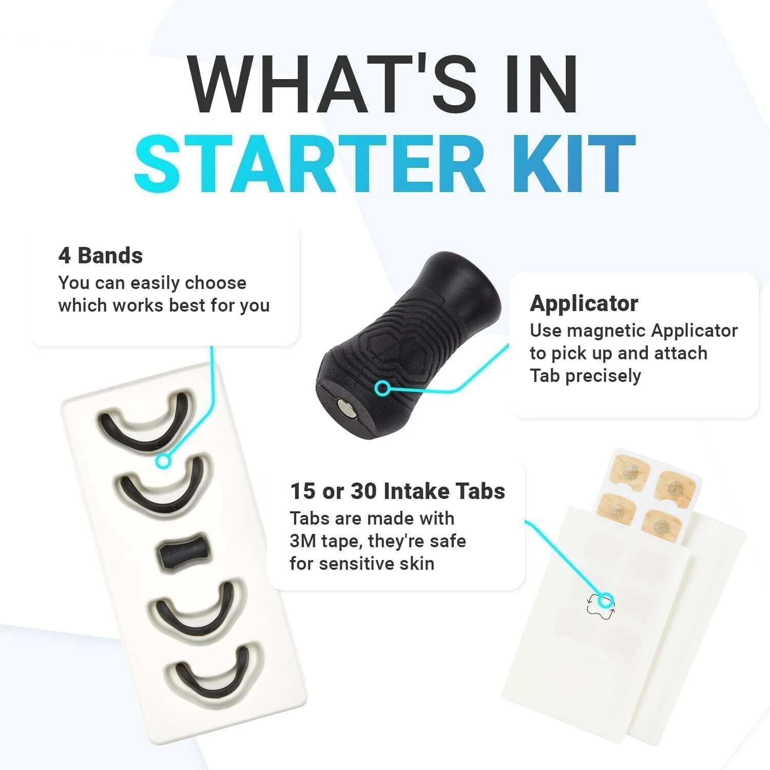Image of house of common Breathing Nasal Strip Starter Kit (15 Count, Multi) - Boost Oxygen Anti-snoring Device