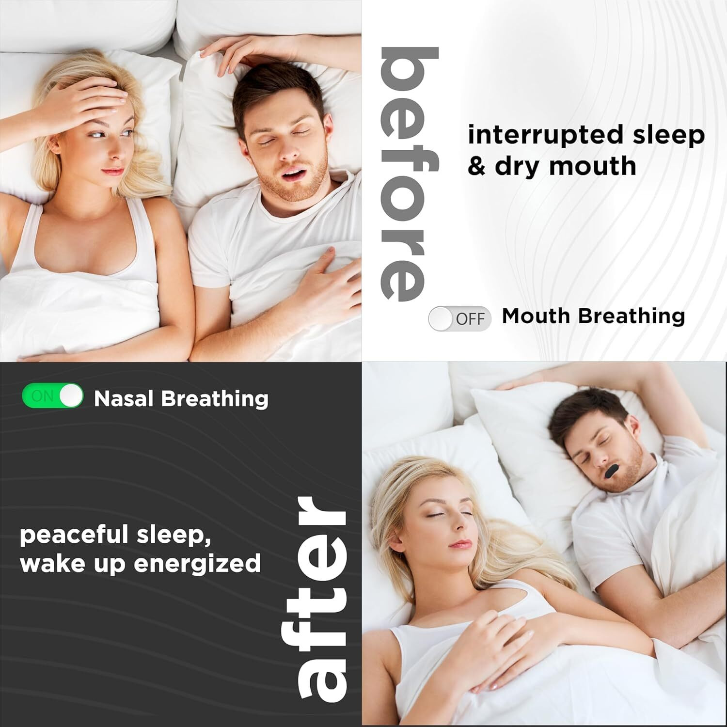 Image of aaditv Sleep Strips Mouth Tape for Sleeping - Anti-Snoring Strips for Nose Breathing Anti-snoring Device
