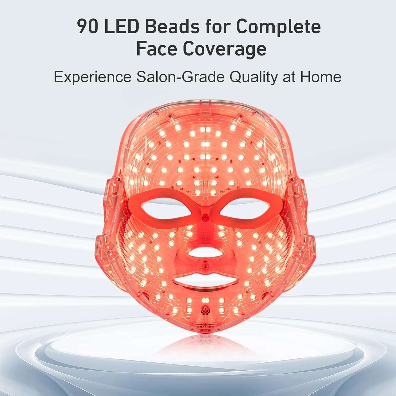 Image of Luntak Red Light Therapy Mask for Face,7 Colors LED Face Mask Light Therapy, At-Home Anti Wrinkle Machine