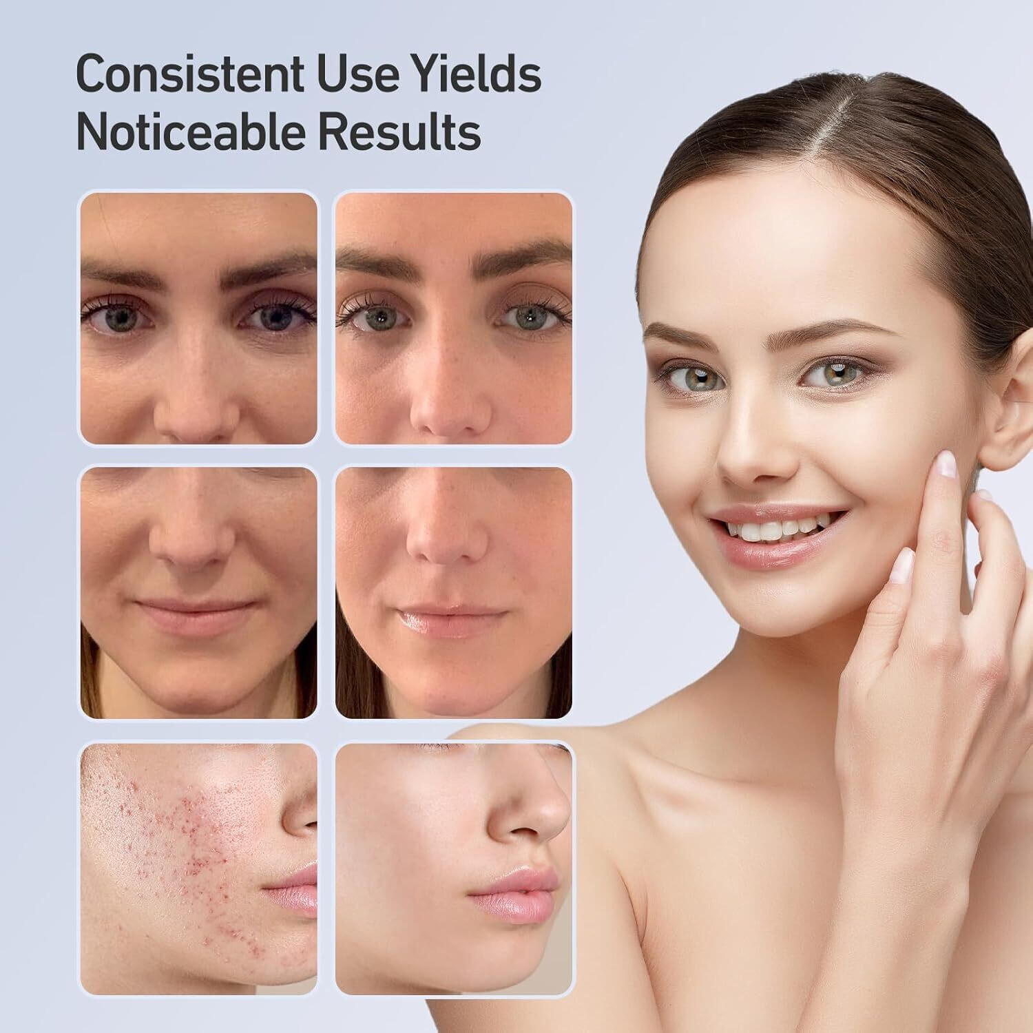 Image of Luntak Red Light Therapy Mask for Face,7 Colors LED Face Mask Light Therapy, At-Home Anti Wrinkle Machine