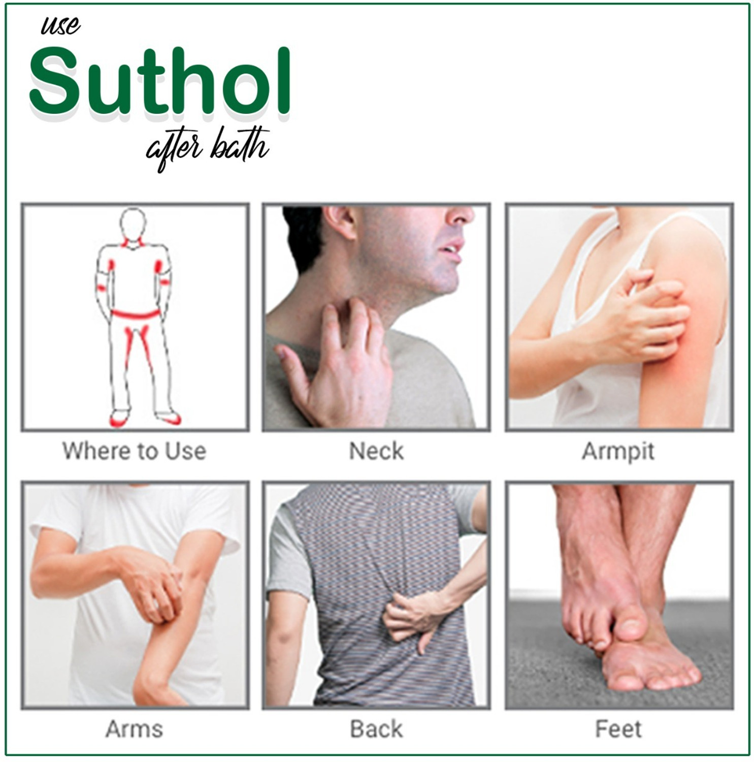 Image of BOROLINE's SUTHOL Neem 200 ml X 4 | Stops Irritations, Prickly Heat, Itching Antiseptic Liquid