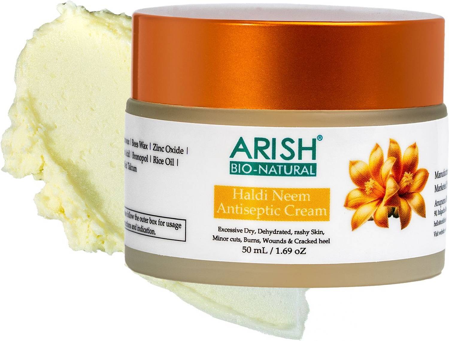 ARISH BIO-NATURAL Haldi neem antiseptic Antiseptic Cream (50.0 ml