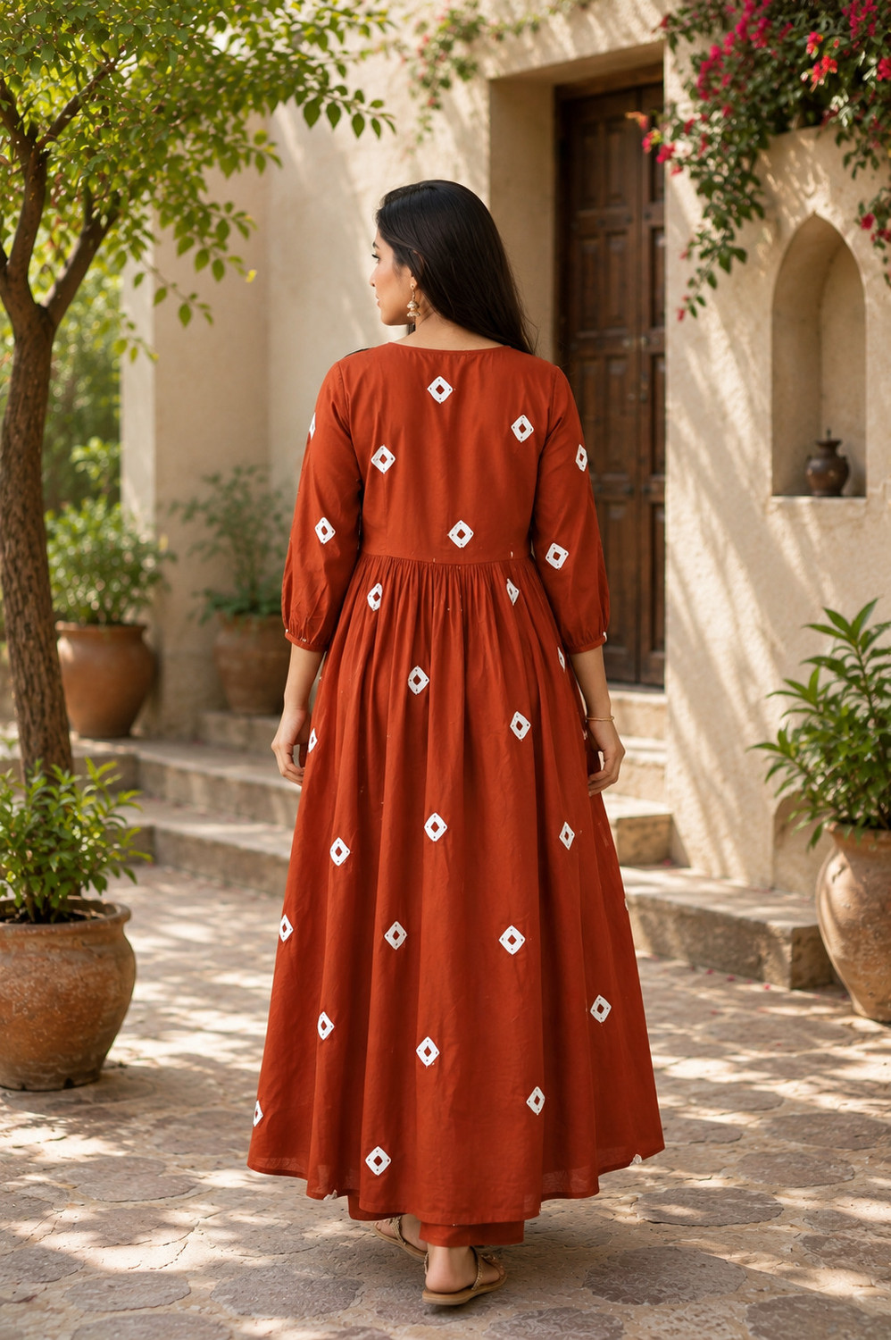 Image of SHEIOR Women Kurti Palazzo Set