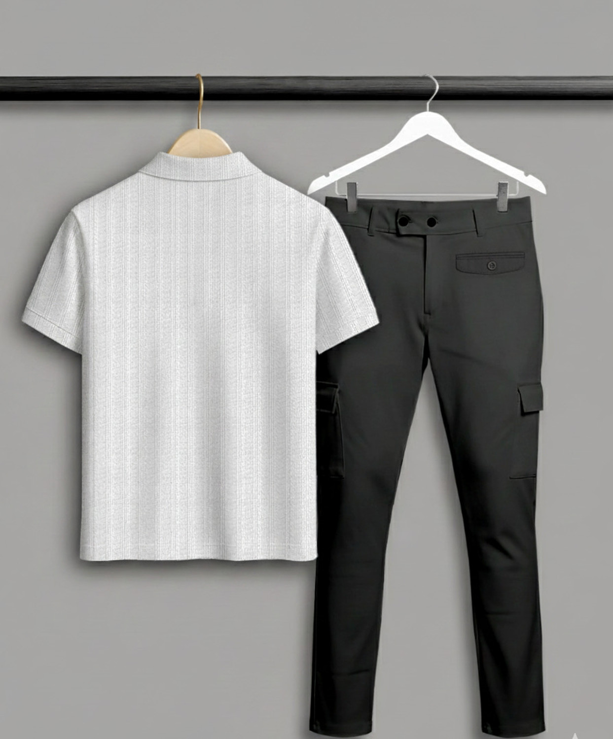Image of COMBRAIDED Self Design Men Track Suit