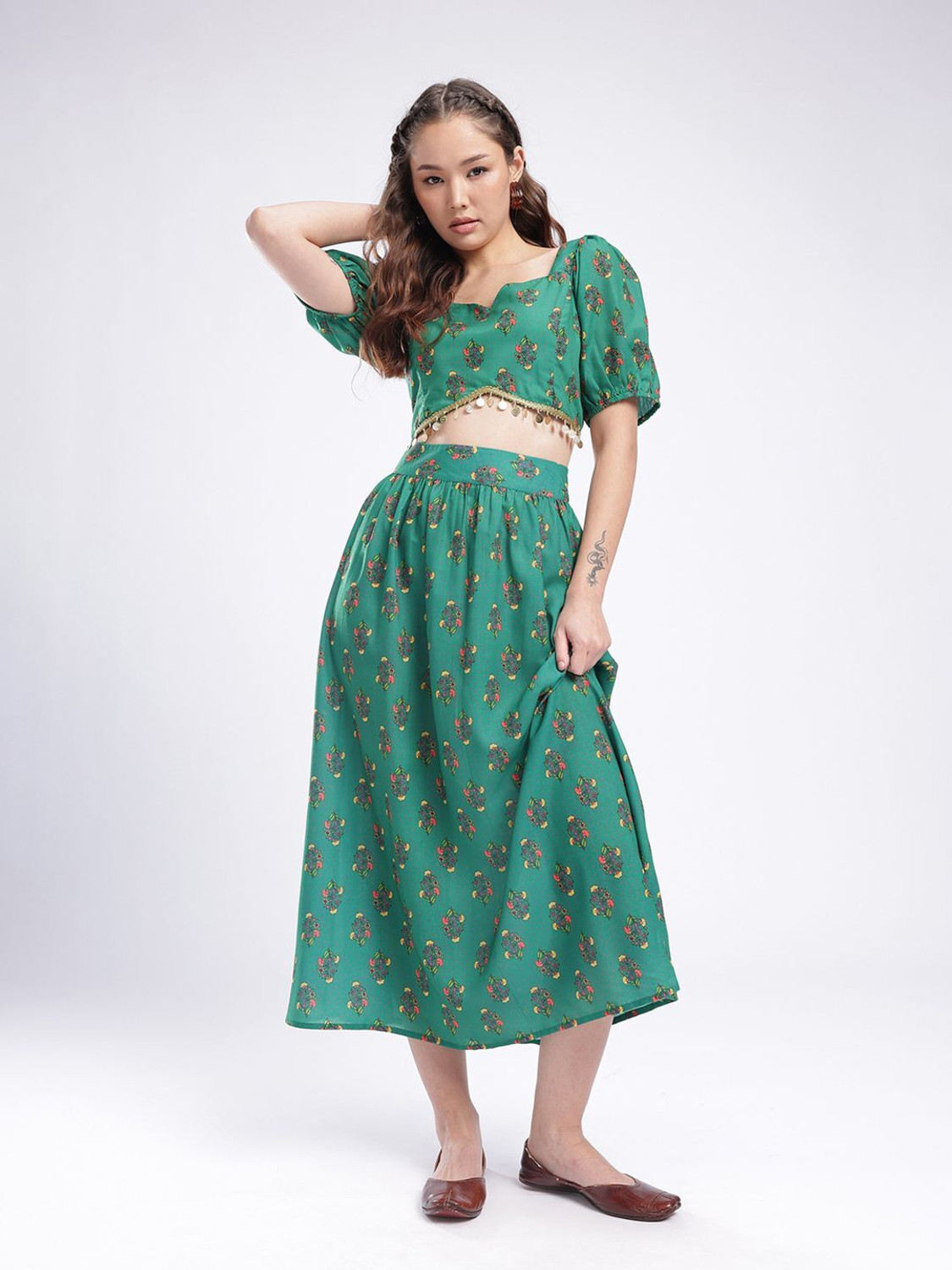 Image of fusion by glitchez Top Skirt Co-ords Set