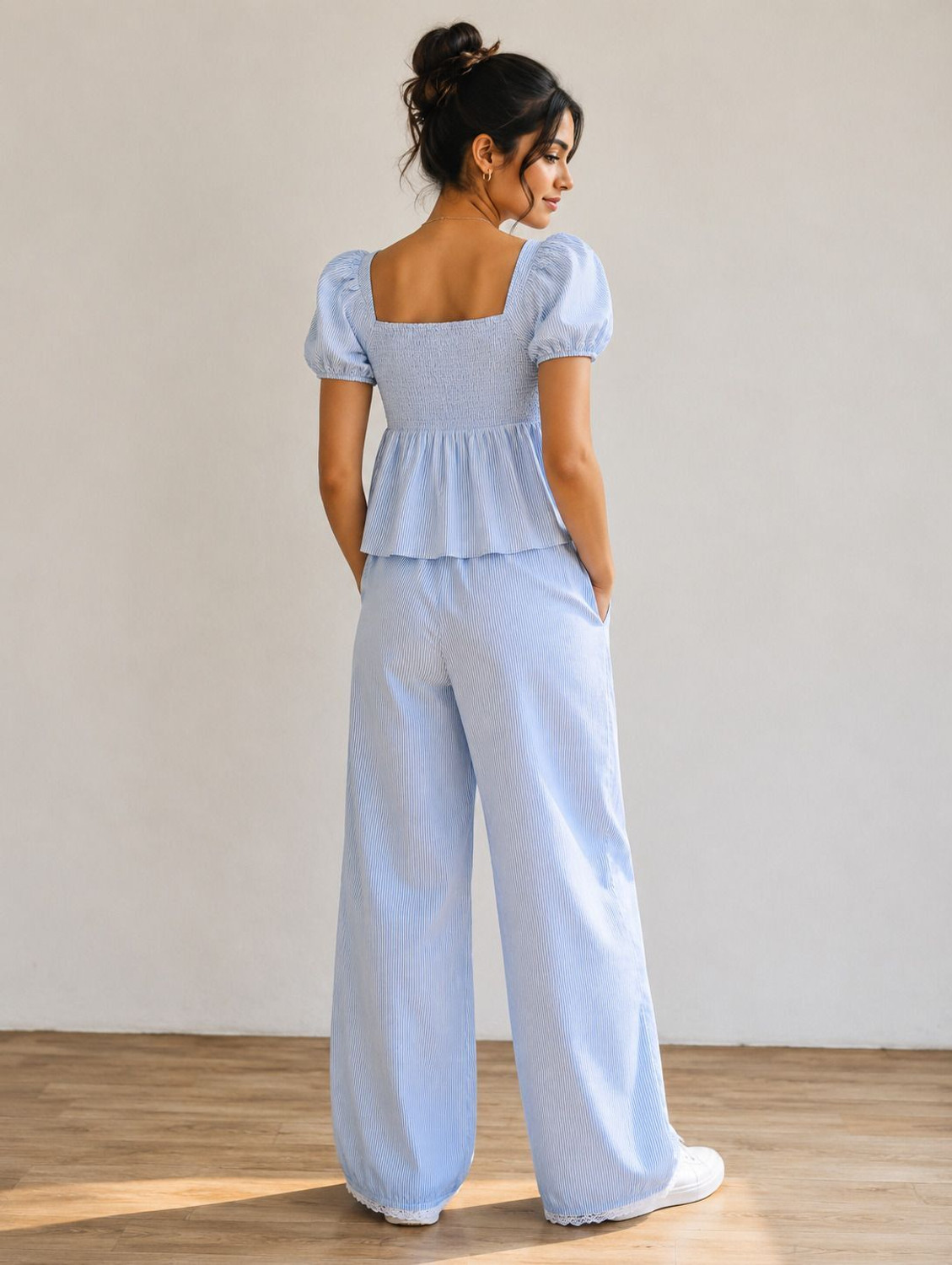 Image of SABIHA Top Palazzos Co-ords Set