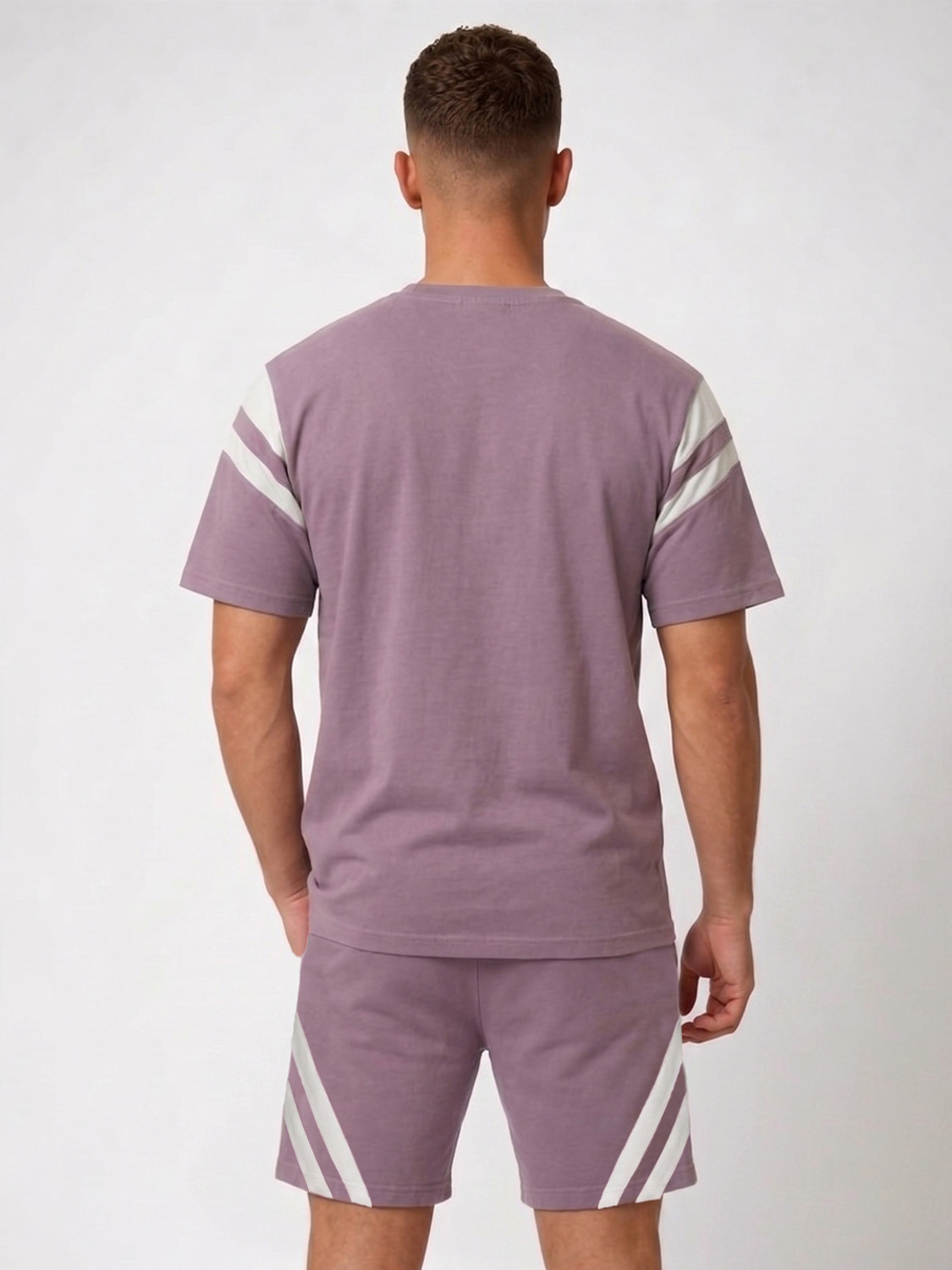 Image of CHKOKKO Tshirt Regular Shorts Co-ords Set
