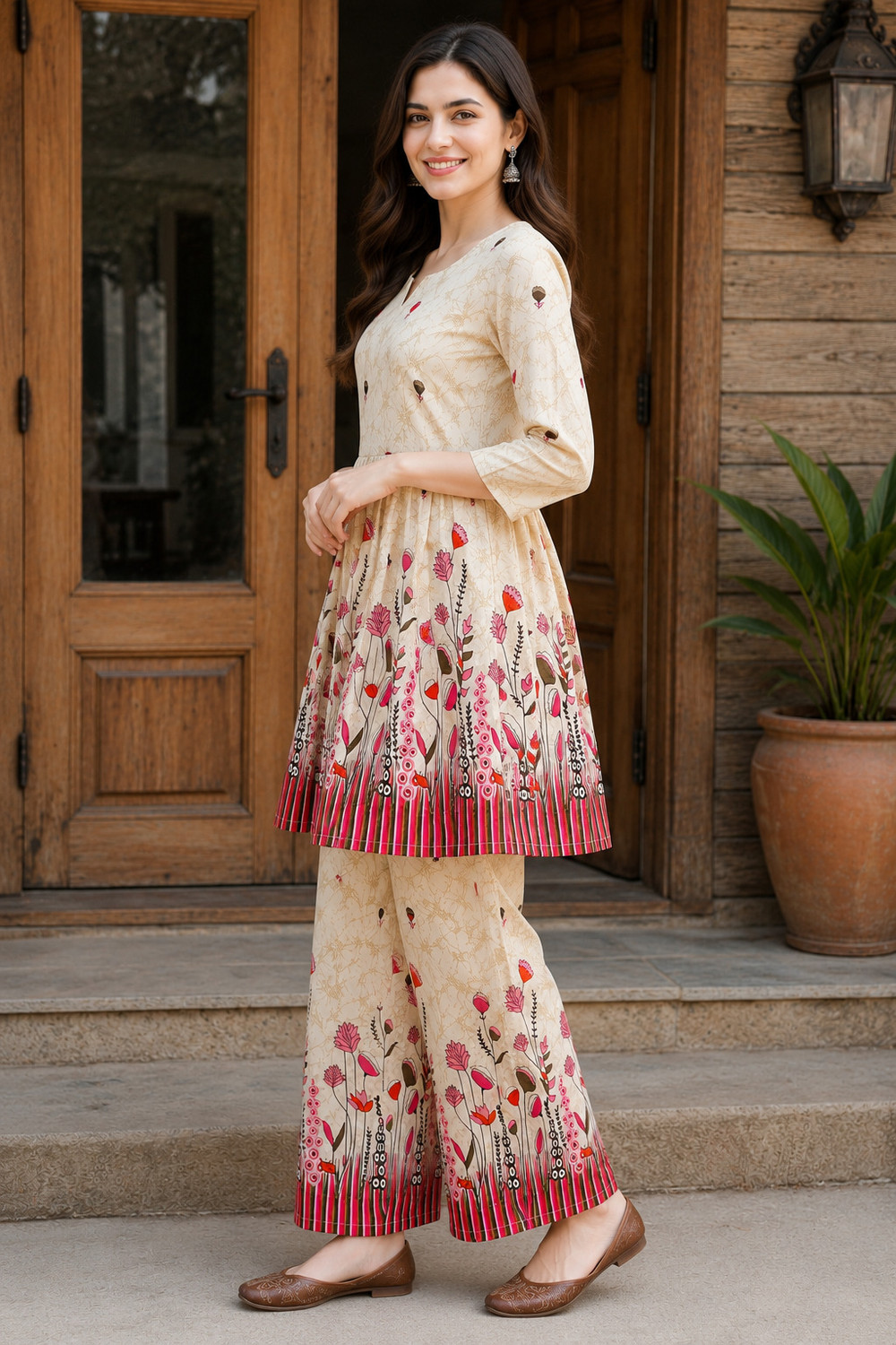 Image of DSK STUDIO Top Palazzos Co-ords Set