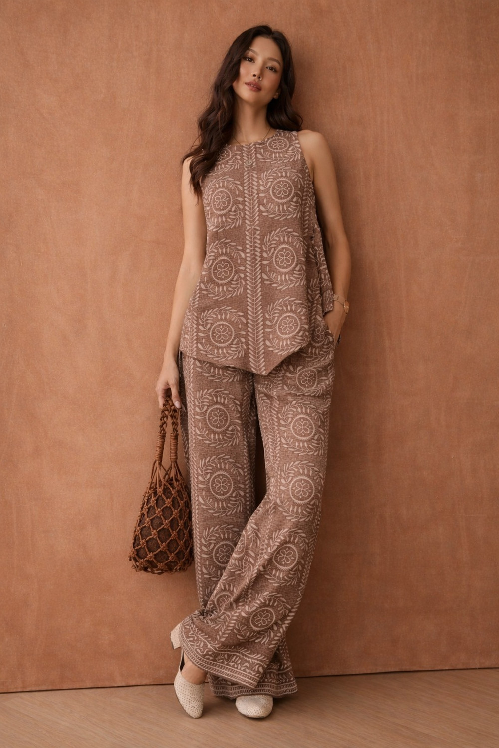 HOUSE OF MIRA Top Palazzos Co-ords Set