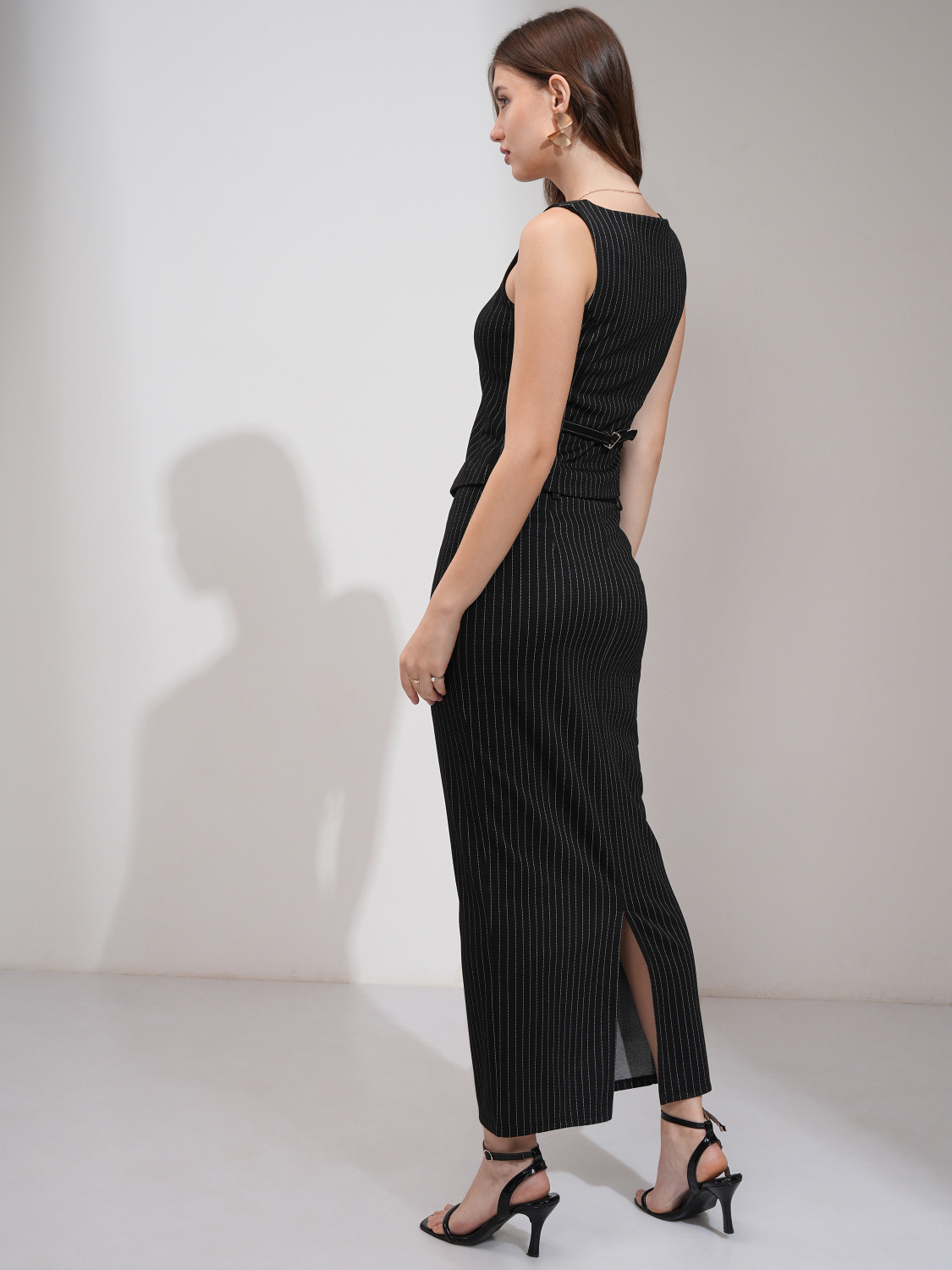 Image of Tokyo Talkies Top Skirt Co-ords Set with Coat
