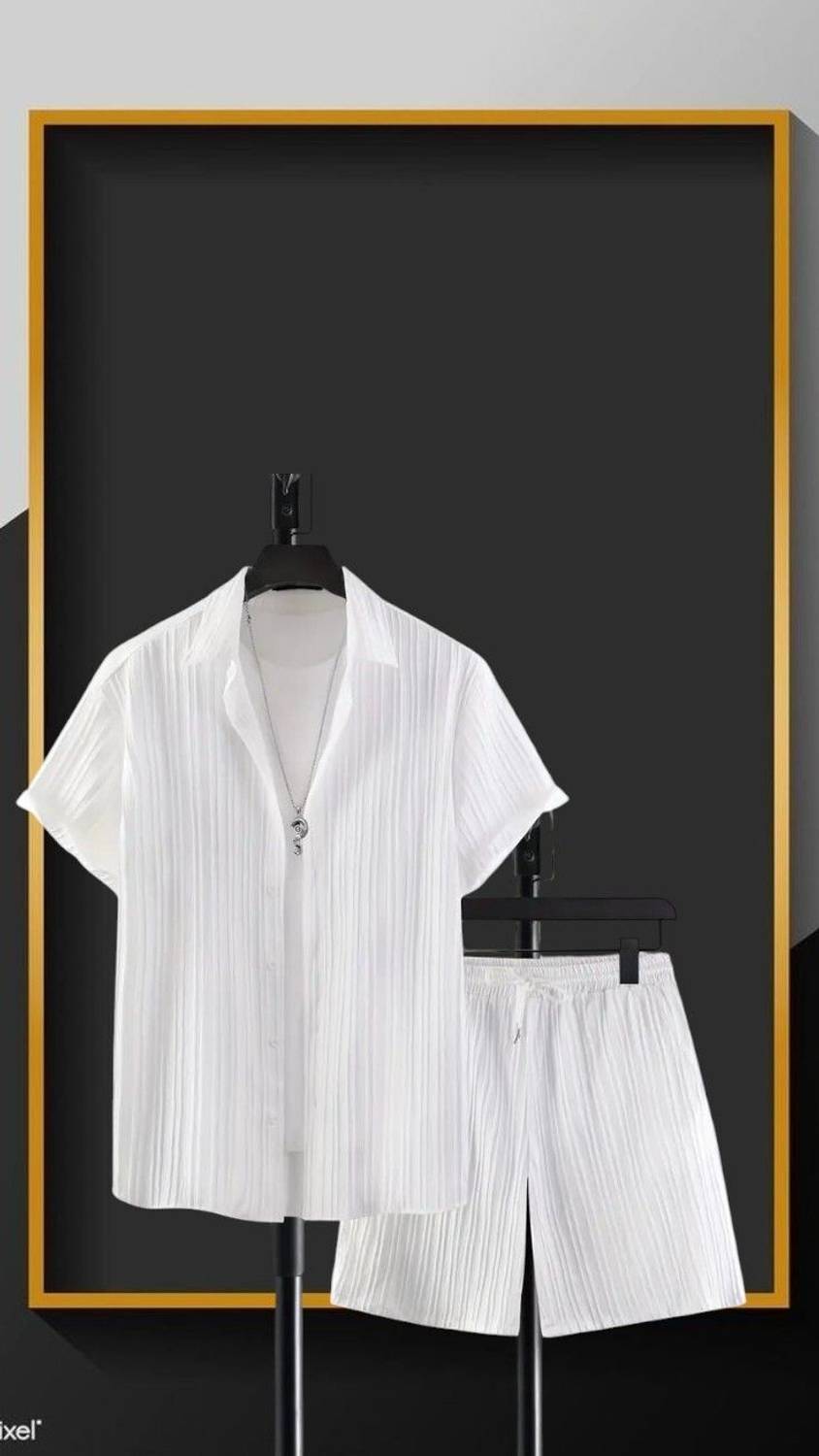 7starenterprise7 Shirt Chino Shorts Co-ords Set