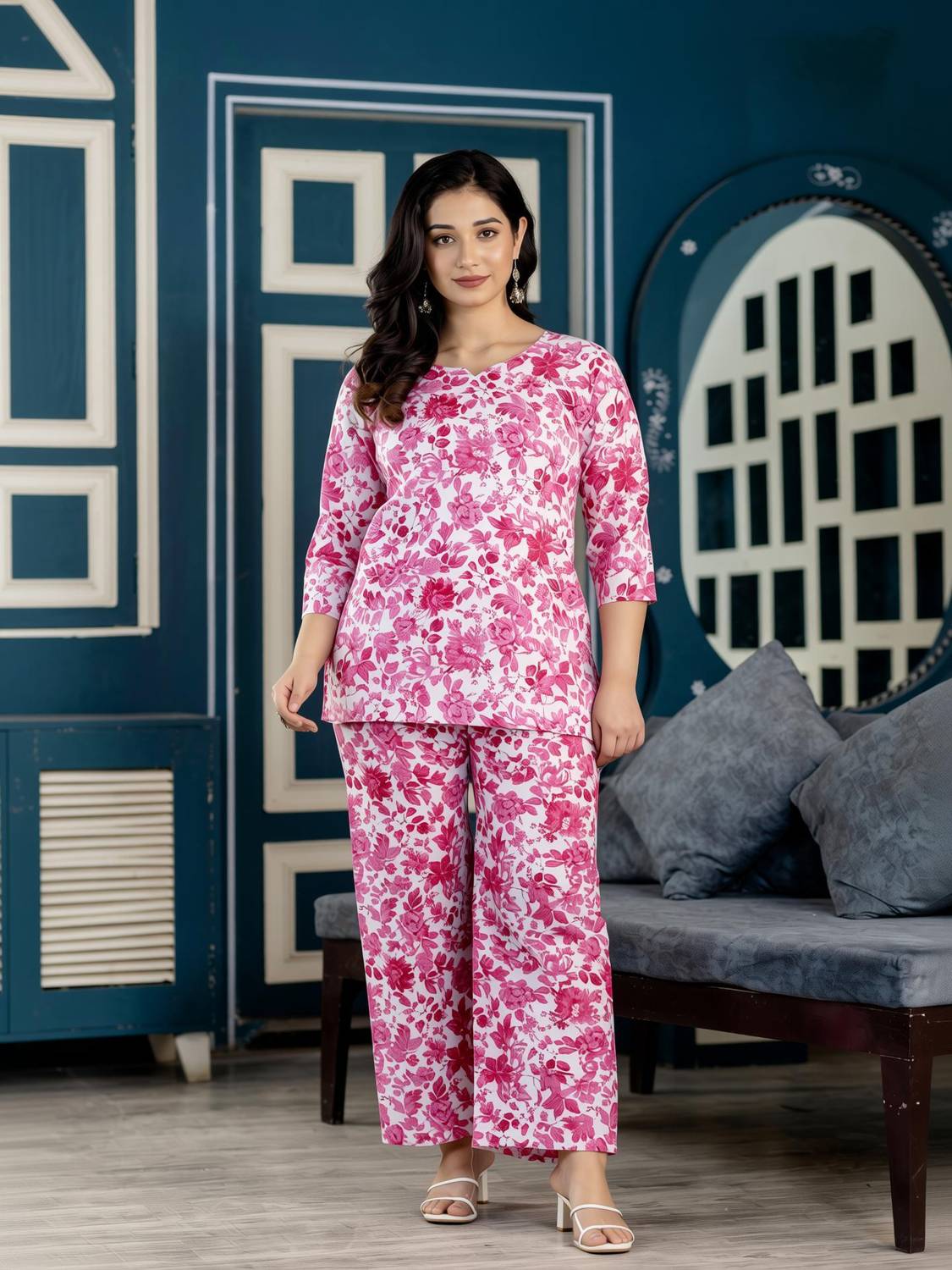 Adnika collection Top Palazzos Co-ords Set