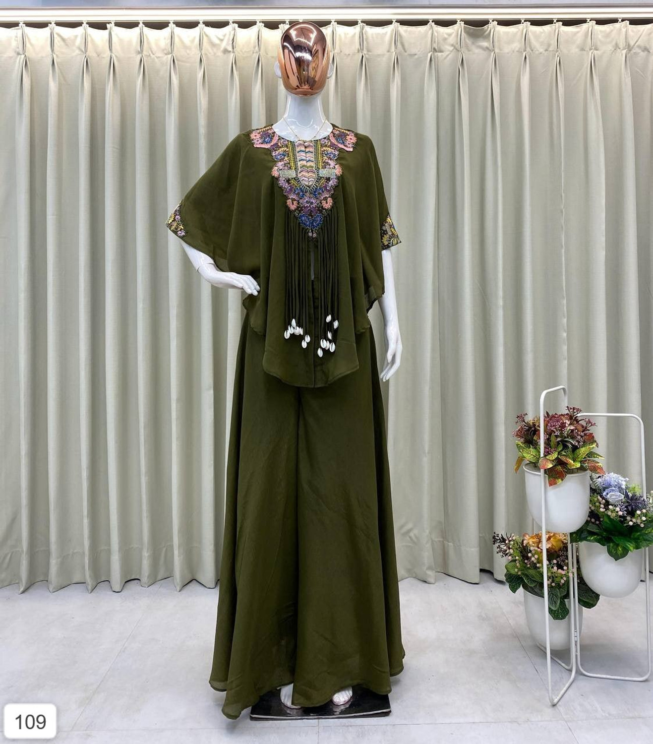 Image of Nejadhari Fshion Tunic Palazzos Co-ords Set