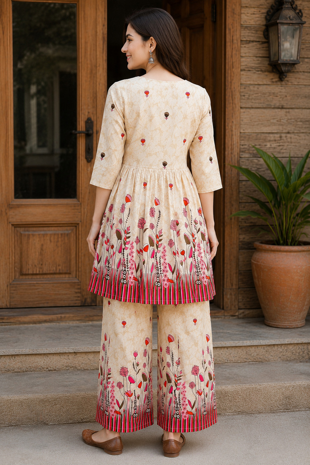 Image of DSK STUDIO Top Palazzos Co-ords Set