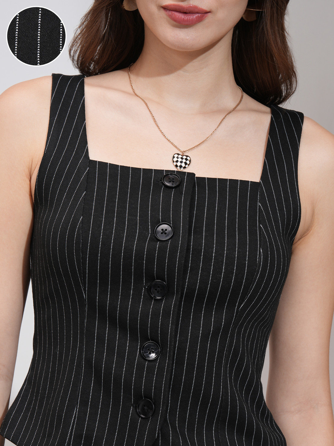 Image of Tokyo Talkies Top Skirt Co-ords Set with Coat