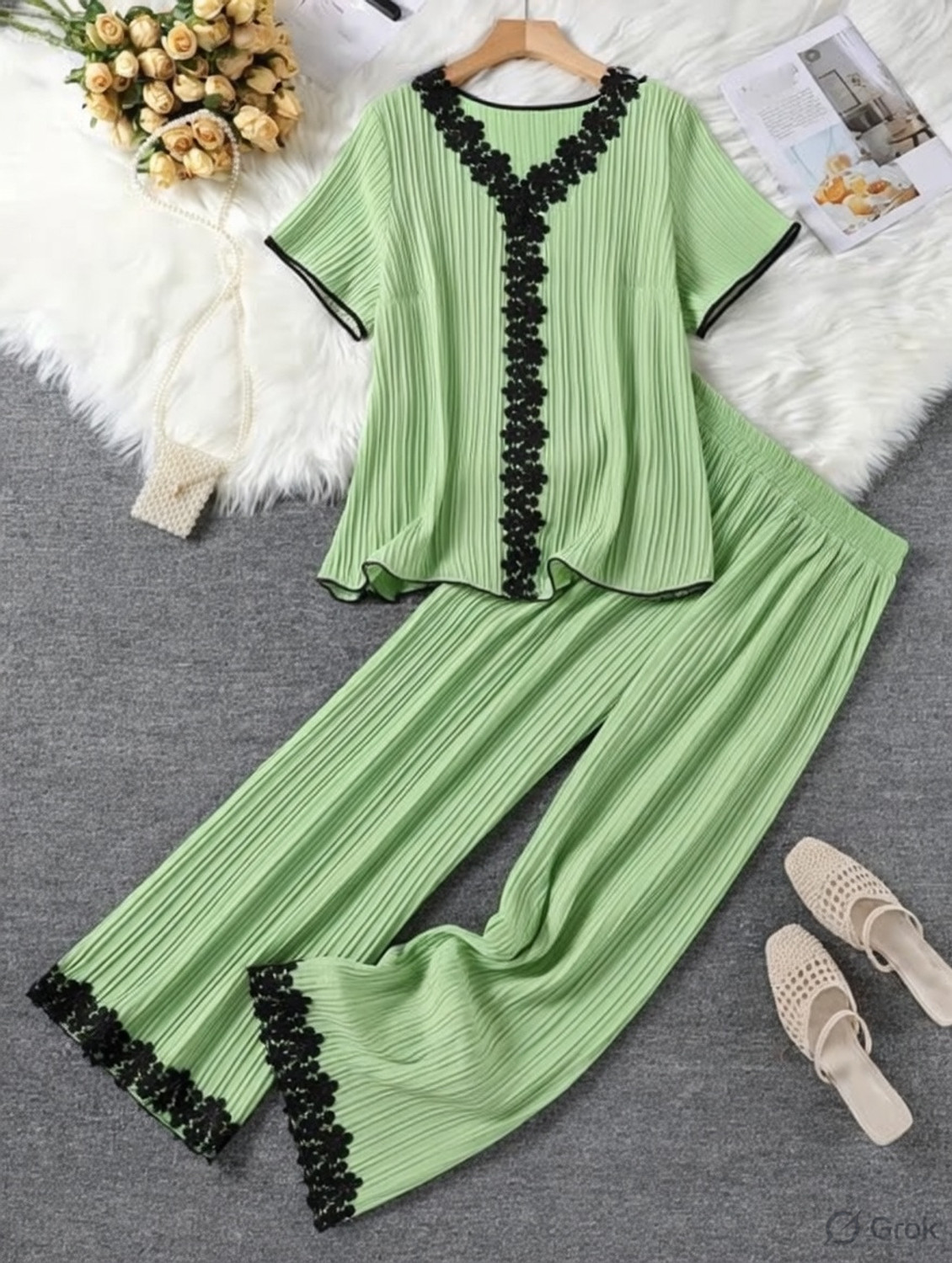 Image of Dossier's Tunic Palazzos Co-ords Set