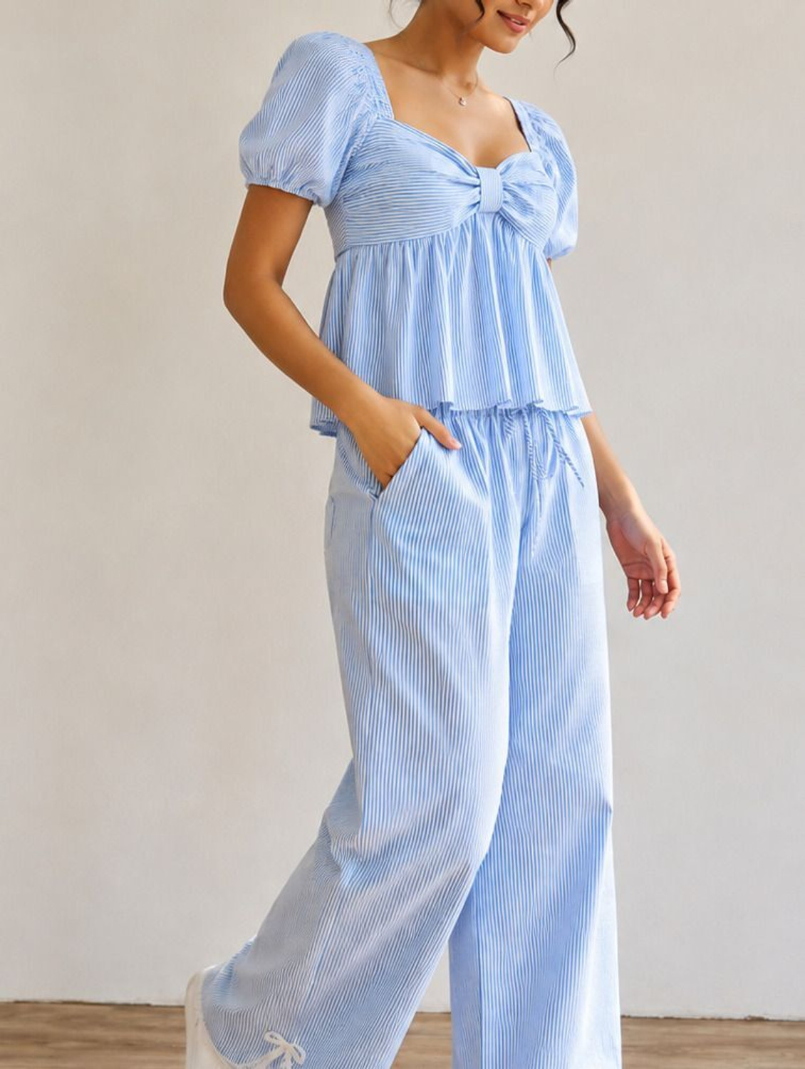 Image of SABIHA Top Palazzos Co-ords Set