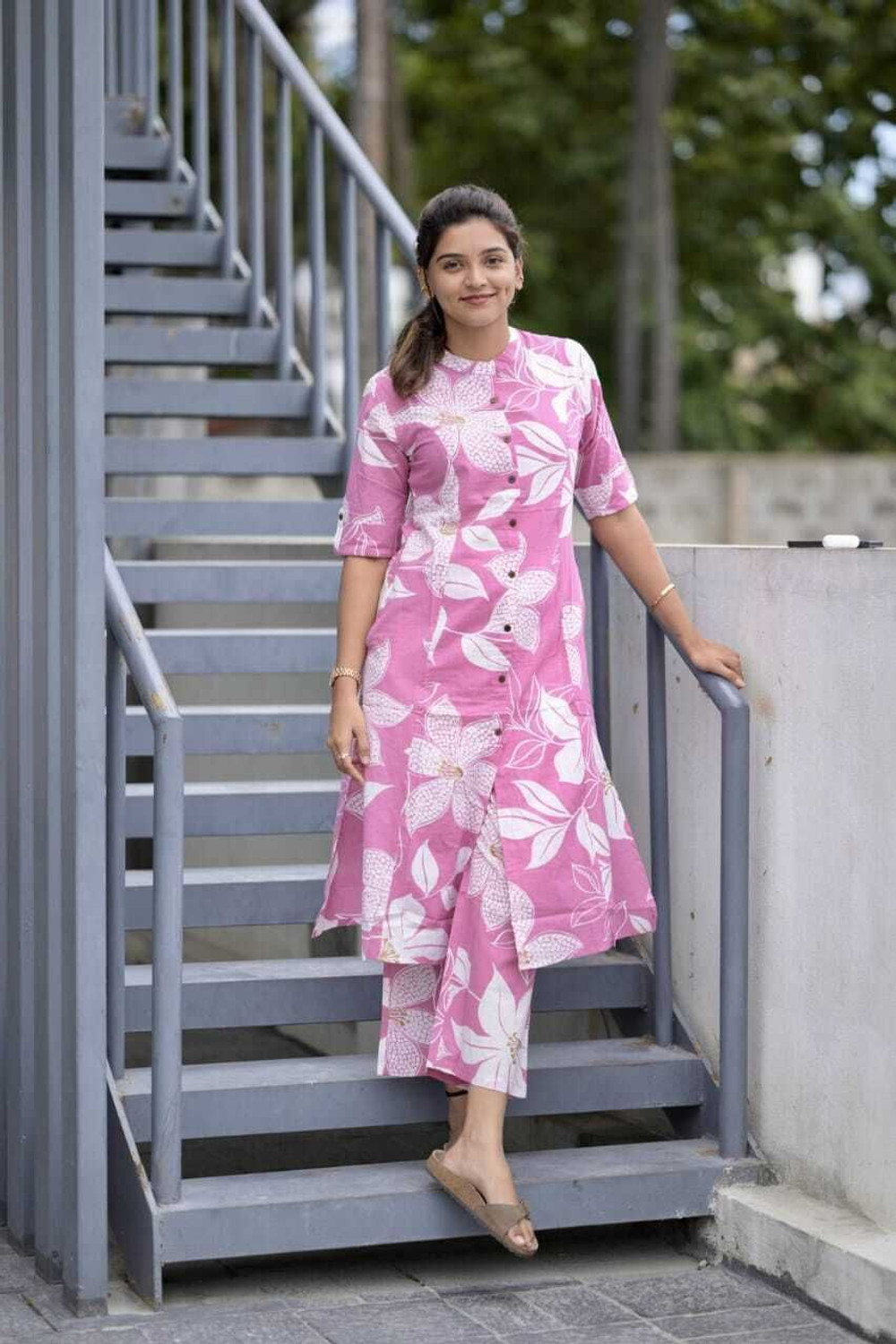 Image of Galbaliya Tunic Palazzos Co-ords Set