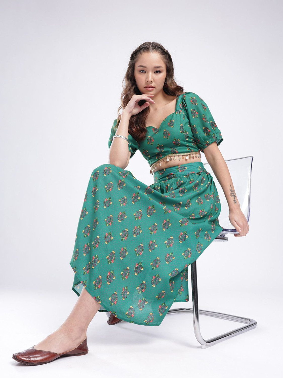 Image of fusion by glitchez Top Skirt Co-ords Set