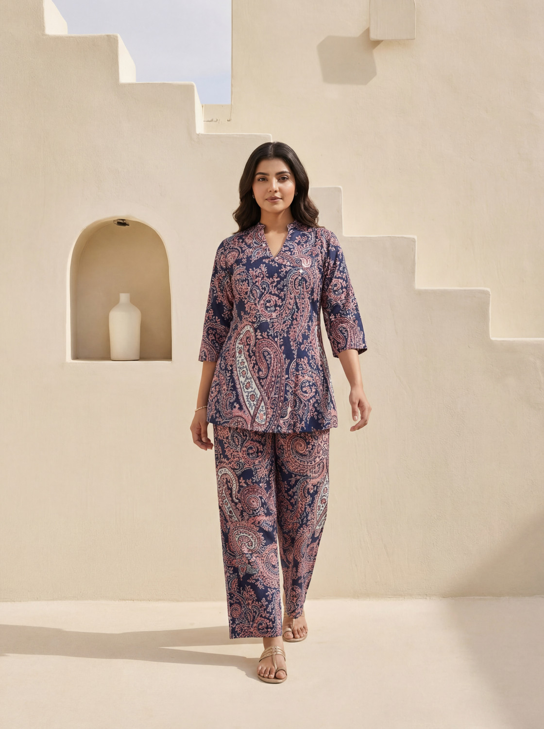 Image of Leriya Fashion Tunic Palazzos Co-ords Set
