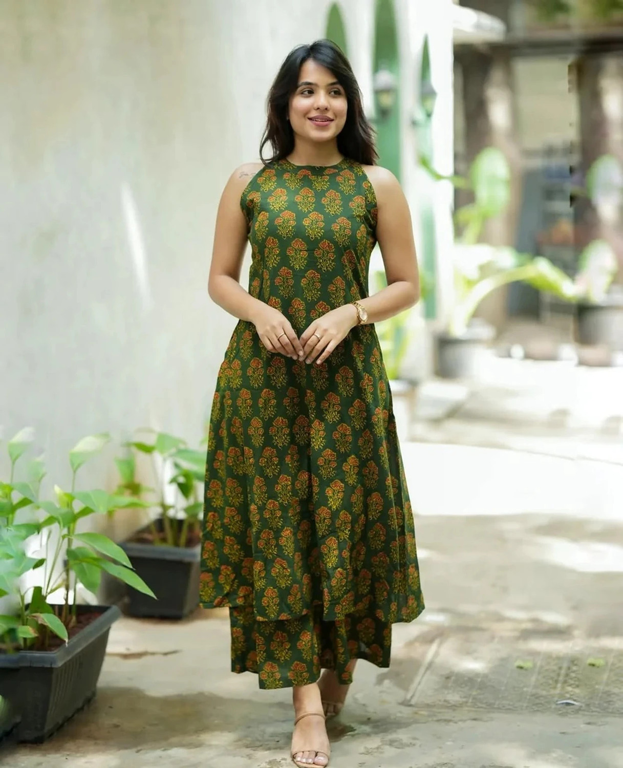 Image of Vilasita wear Tunic Palazzos Co-ords Set
