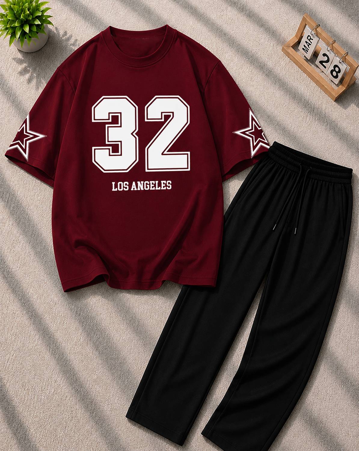 AOOSH Tshirt Pant Co-ords Set - Image 1