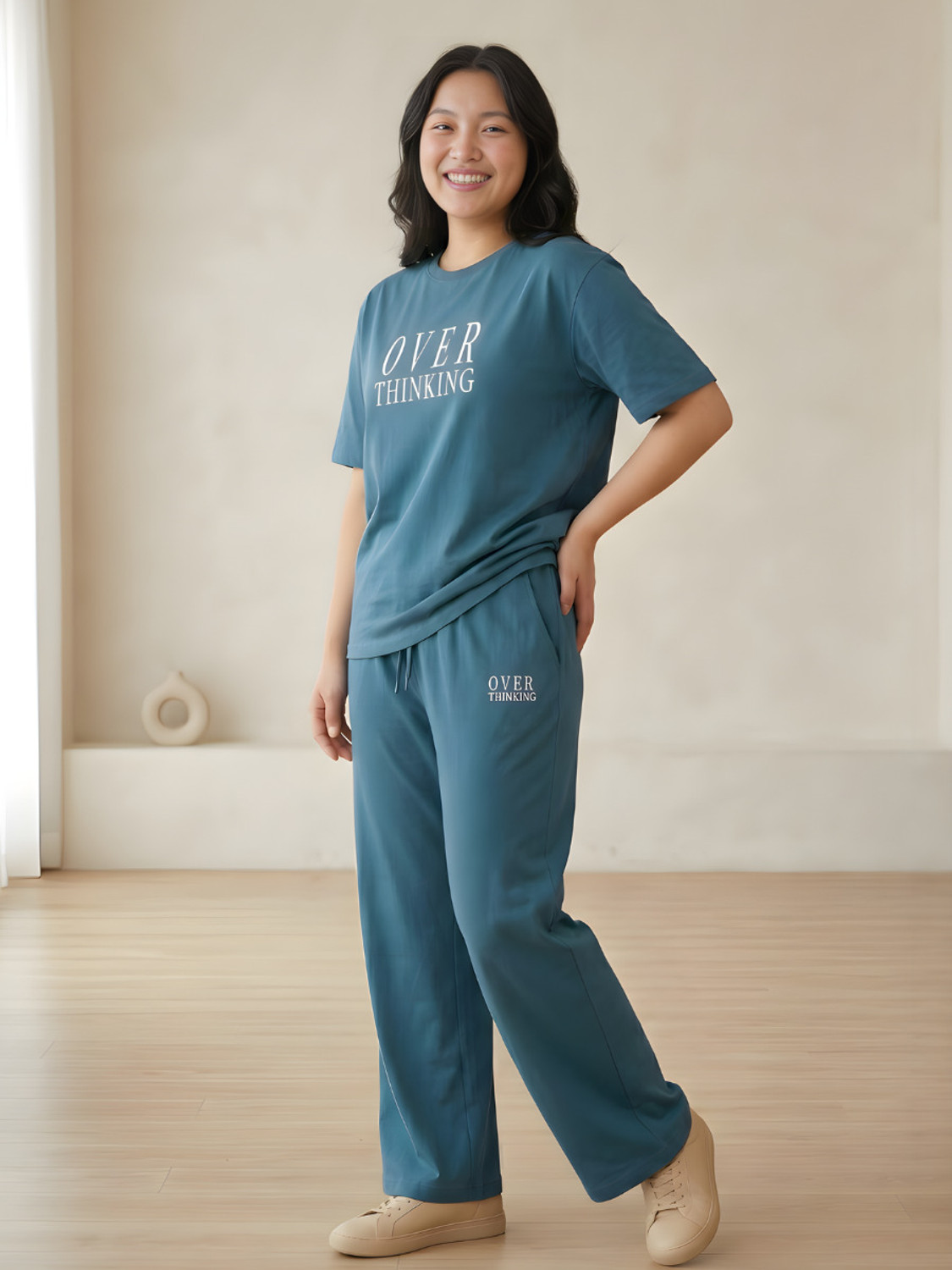 Image of Stem Rope Top Palazzos Co-ords Set