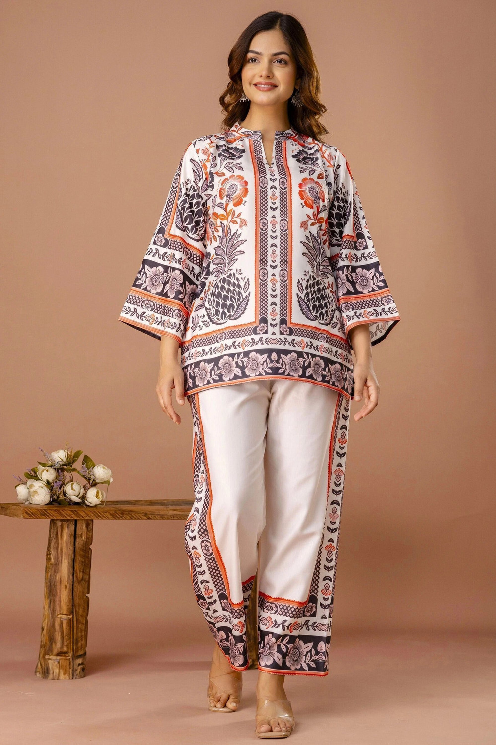 Image of Floressa Top Palazzos Co-ords Set