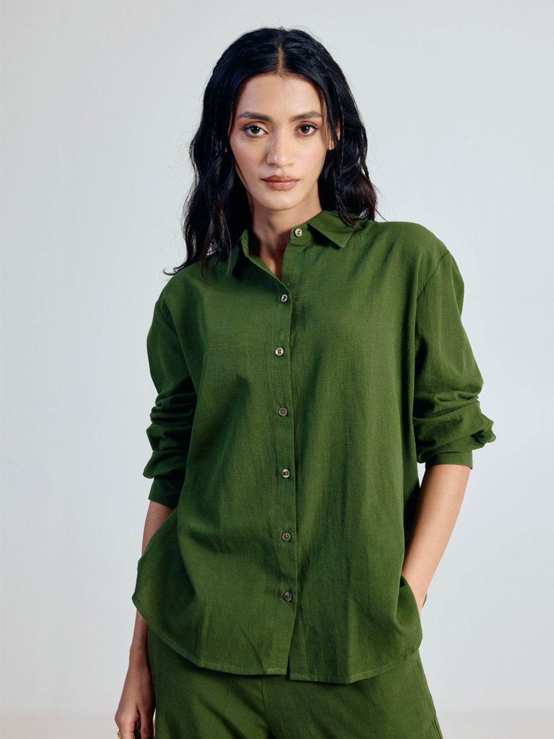 Image of FIORRA Shirt Palazzos Co-ords Set
