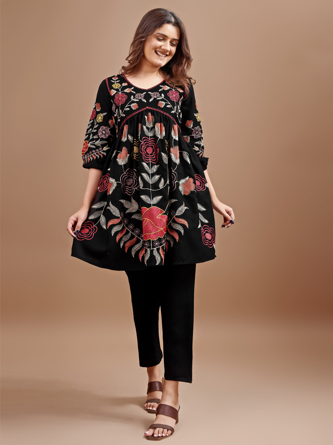 Image of Tikhi Imli Women Ethnic Top Pant Set