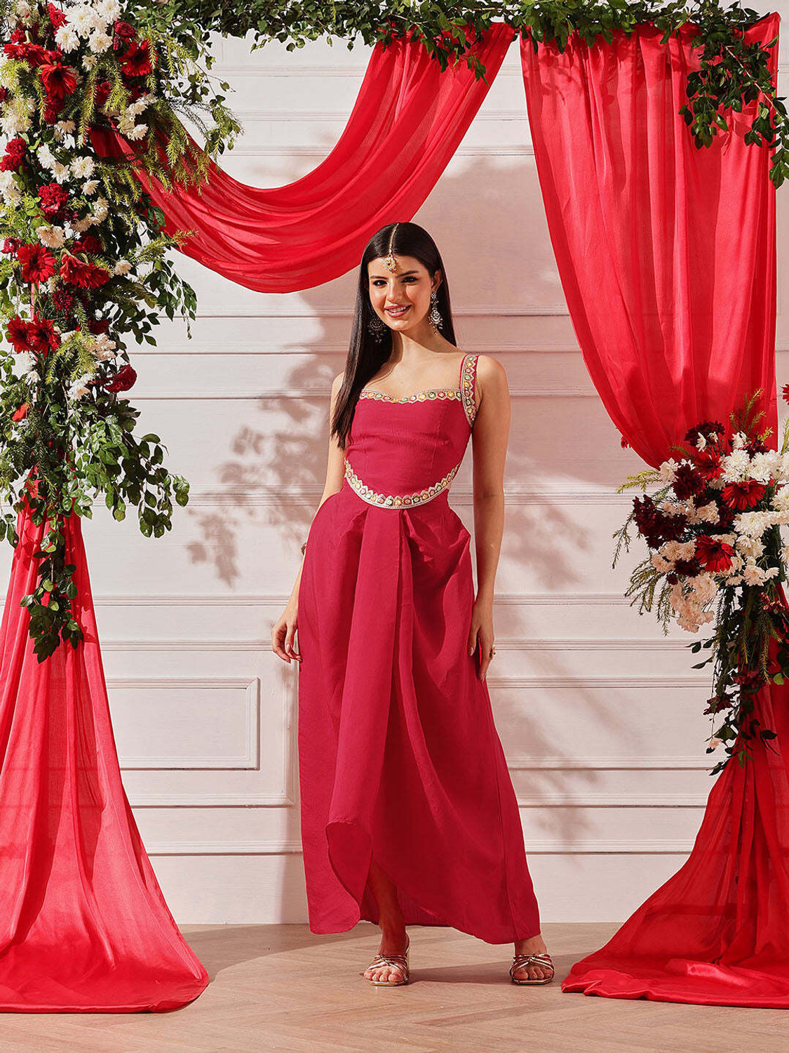 Image of STREET9 Women Kurta Skirt Set