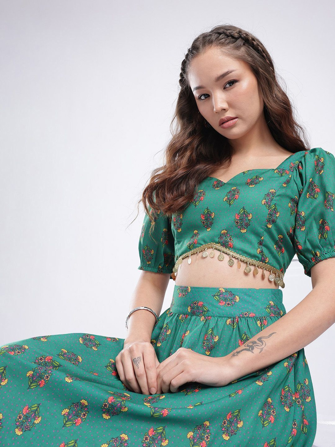 Image of fusion by glitchez Top Skirt Co-ords Set
