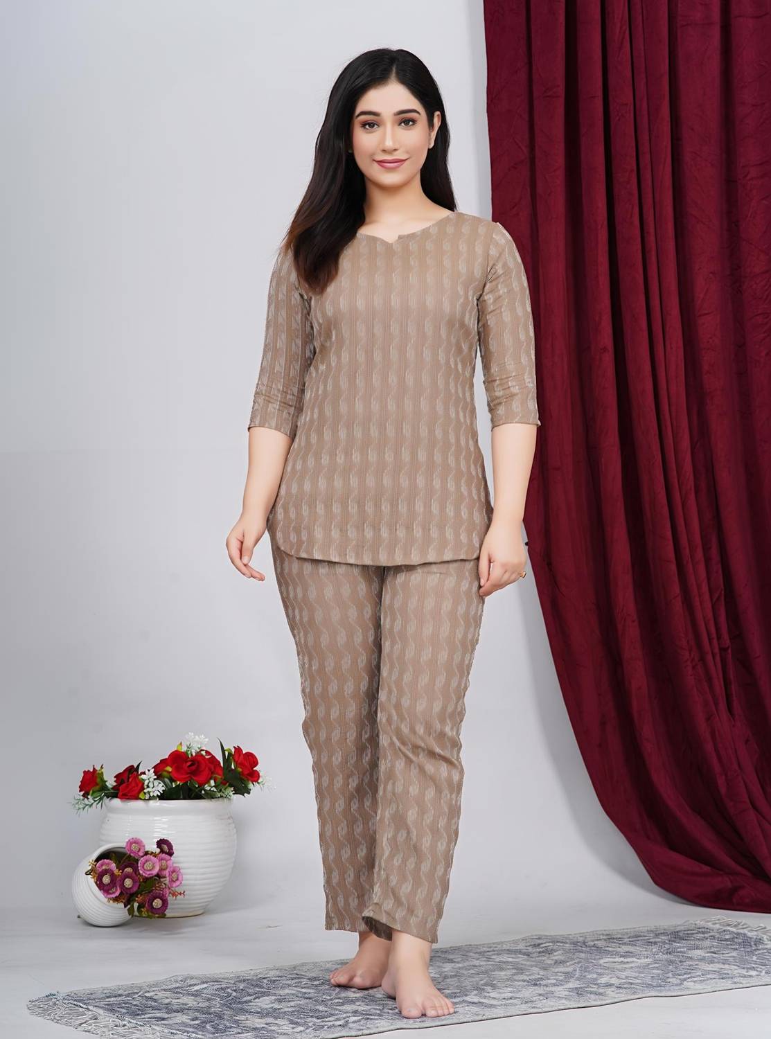 77Taj7 Top Pant Co-ords Set