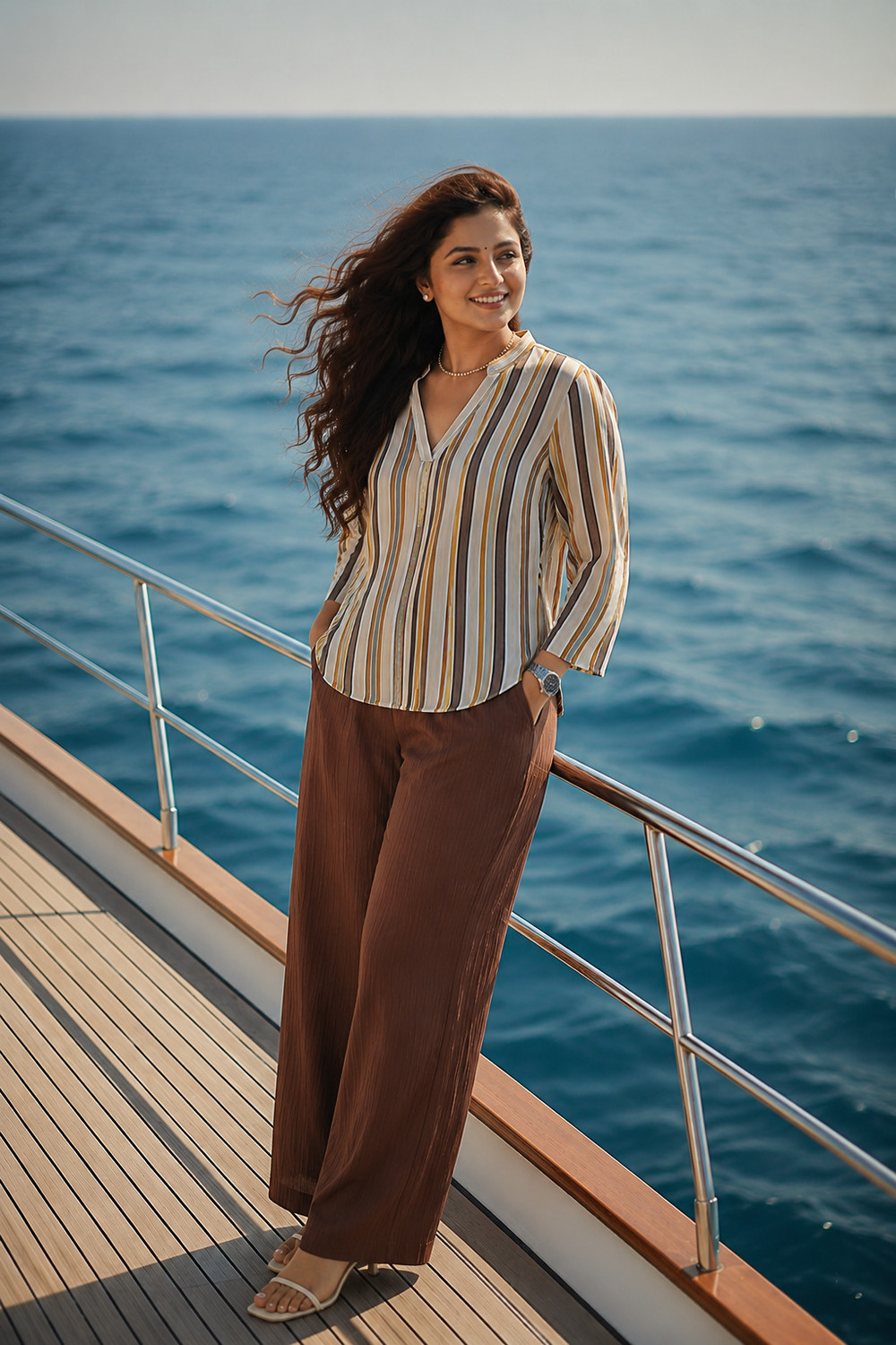 Image of GOPI SAREE Top Pant Co-ords Set