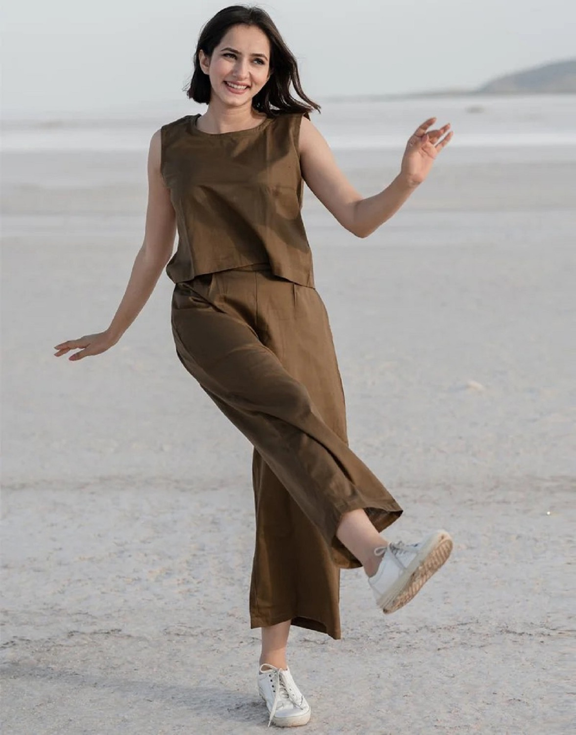 Image of FABNEX Top Palazzos Western Set