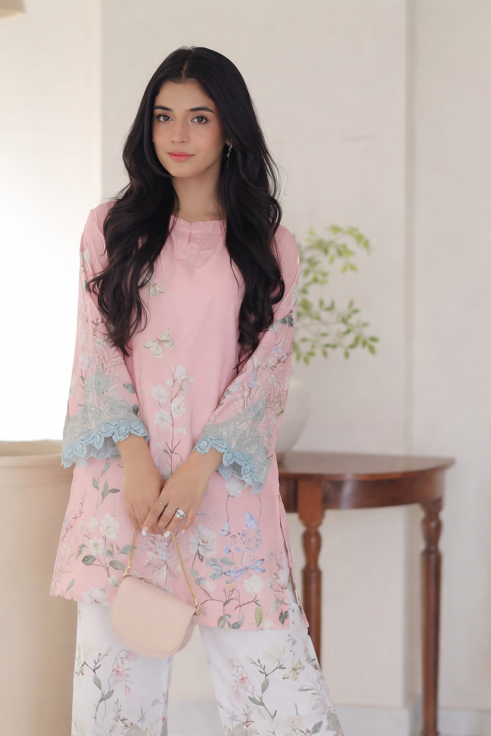 Image of SREEYONA CLOTHING Tunic Palazzos Co-ords Set
