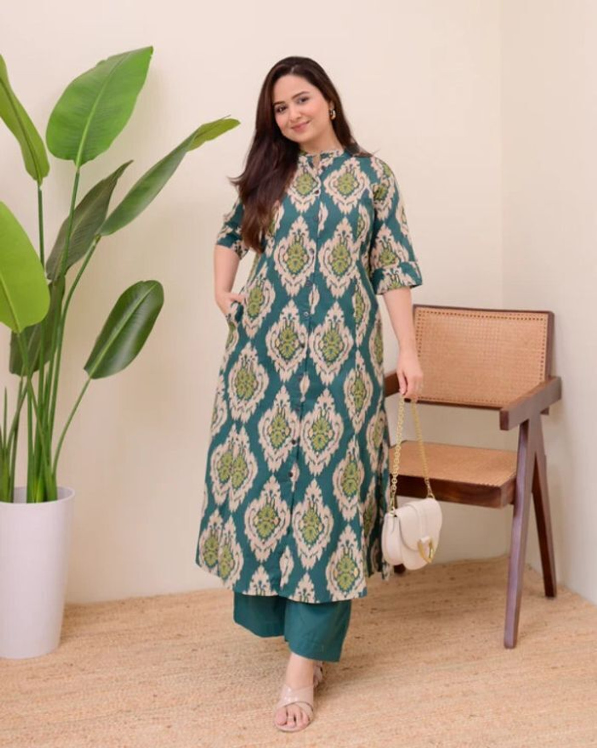 Image of Glorygarb Women Viscose Rayon Kurta Palazzo Set