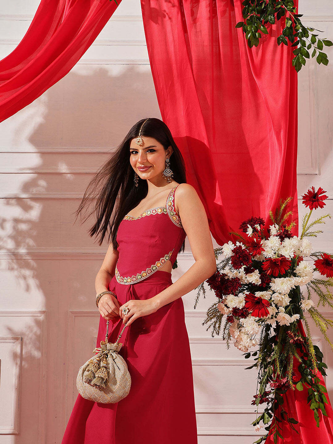 Image of STREET9 Women Kurta Skirt Set