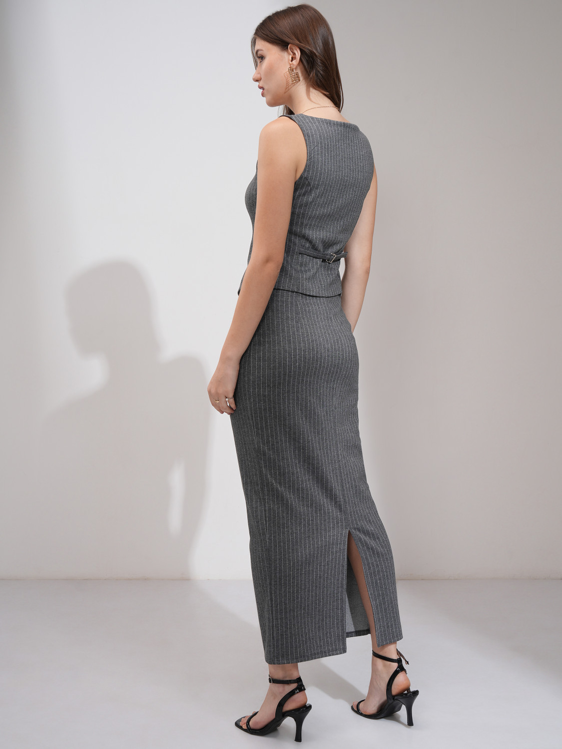 Image of Tokyo Talkies Top Skirt Co-ords Set with Coat