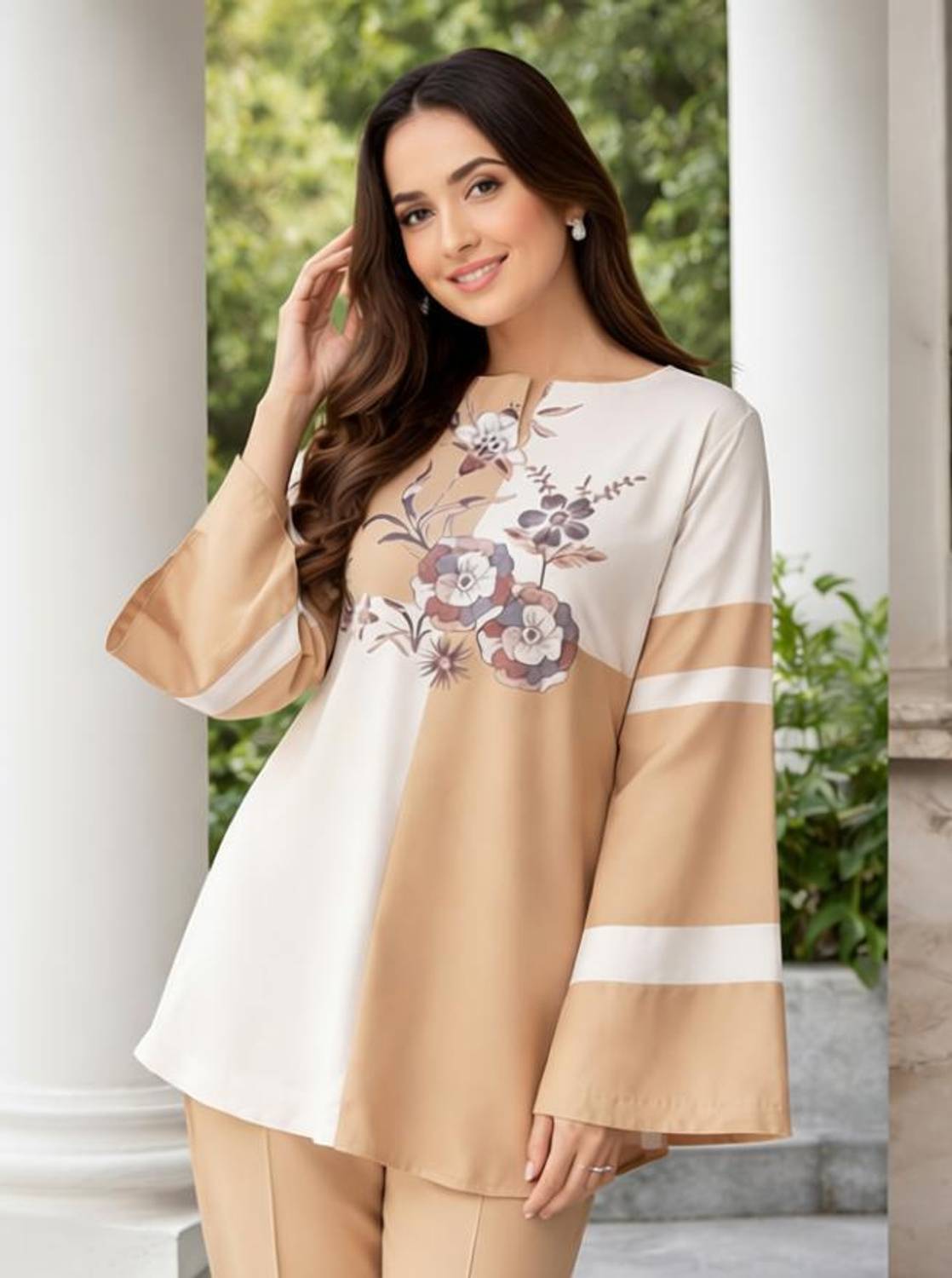 BAPASITARAM Top Palazzos Co-ords Set