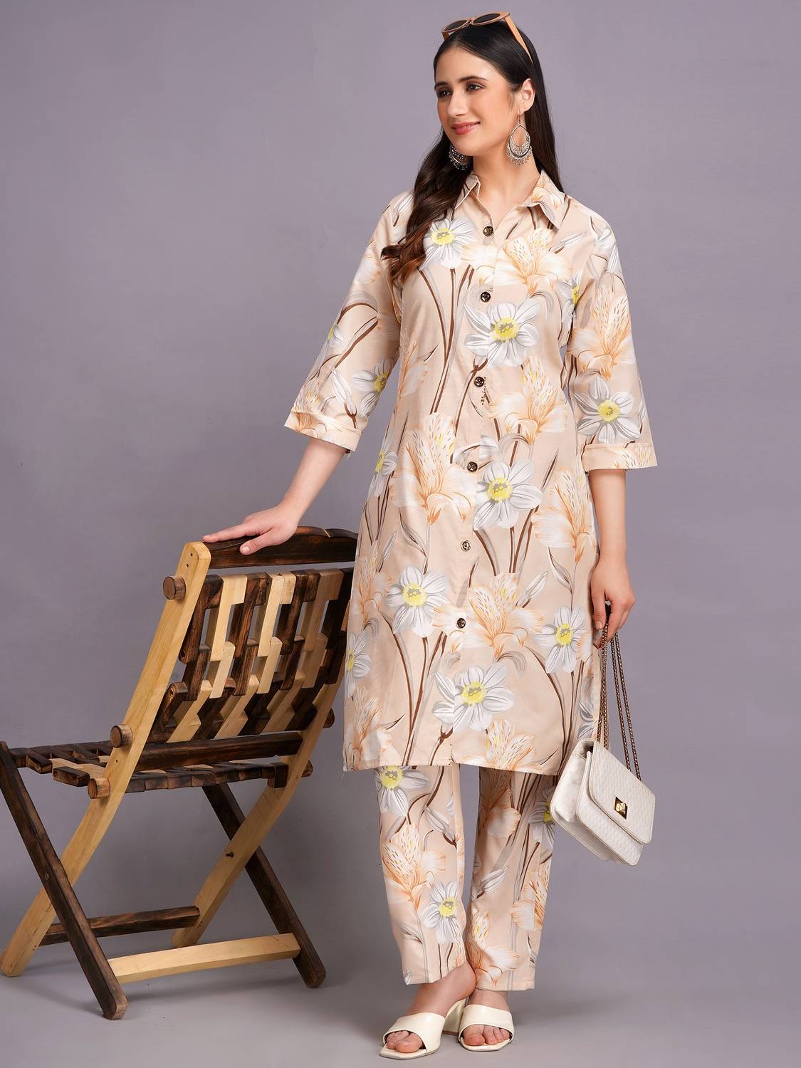 CENSAL Shirt Pant Co-ords Set