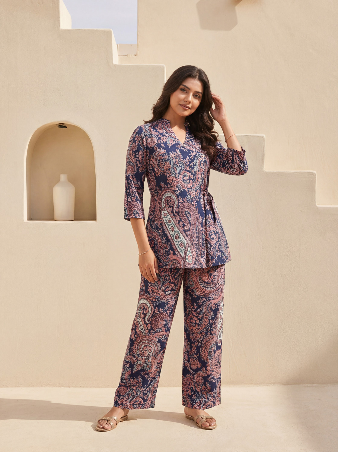Image of Leriya Fashion Tunic Palazzos Co-ords Set