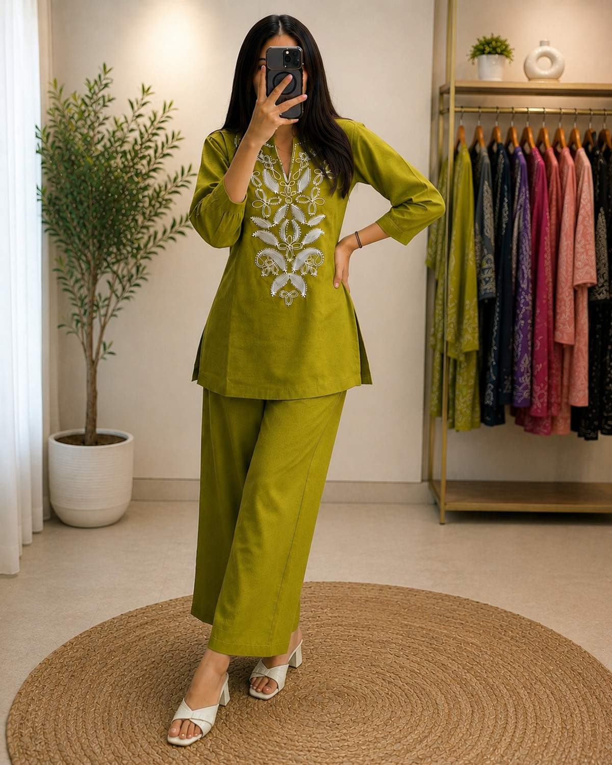 Image of RICHIST Tunic Pant Co-ords Set