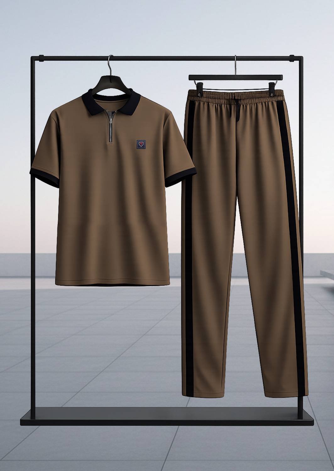 Yazole Solid Men Track Suit - Image 1