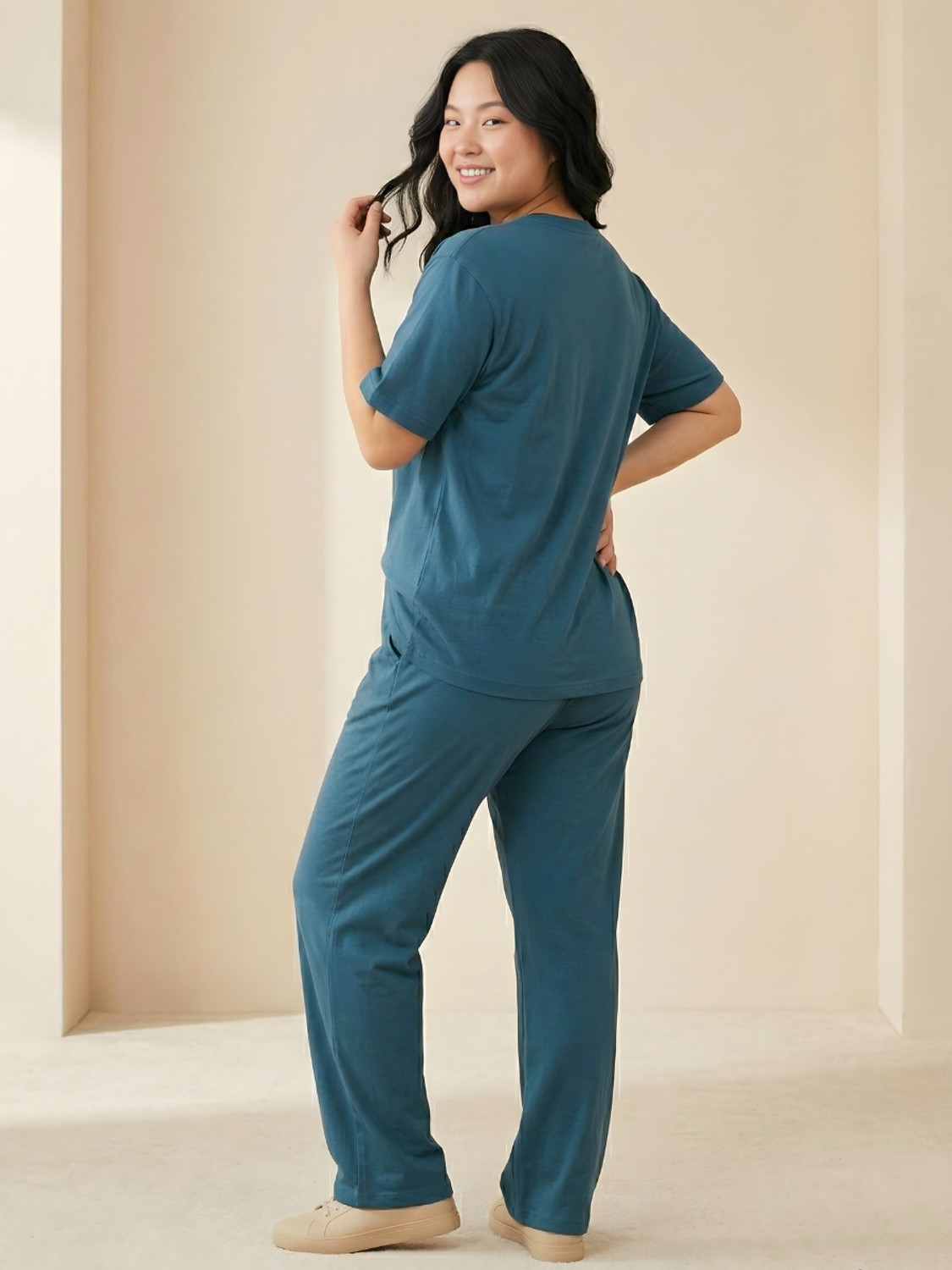 Image of Stem Rope Top Palazzos Co-ords Set
