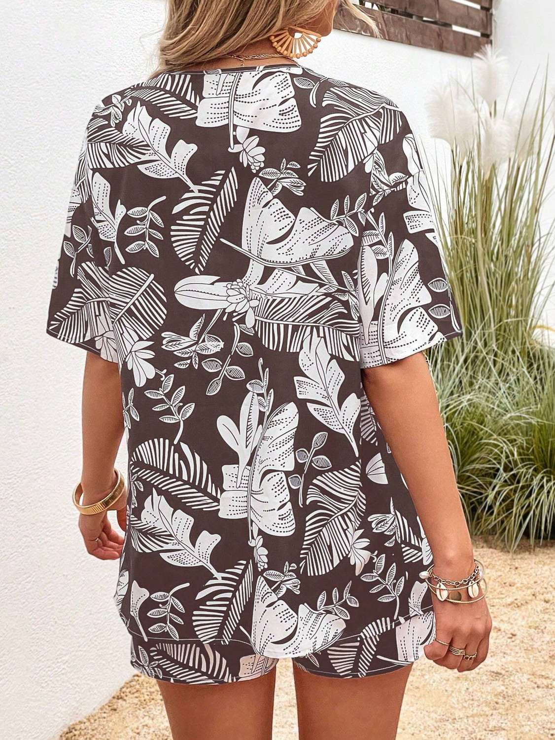 Image of Leriya Fashion Shirt Regular Shorts Co-ords Set