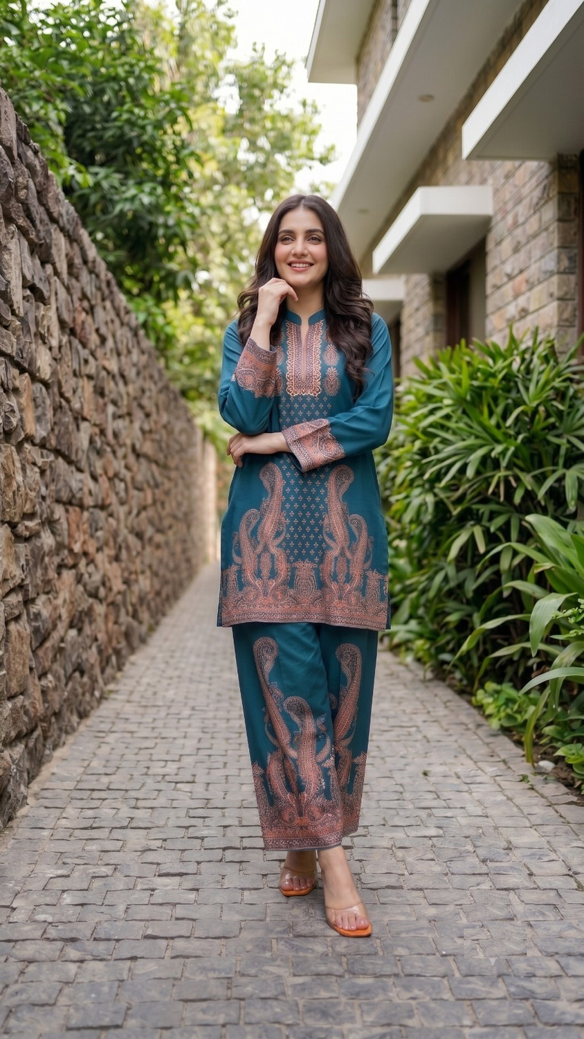 Image of Sretan Tunic Palazzos Co-ords Set