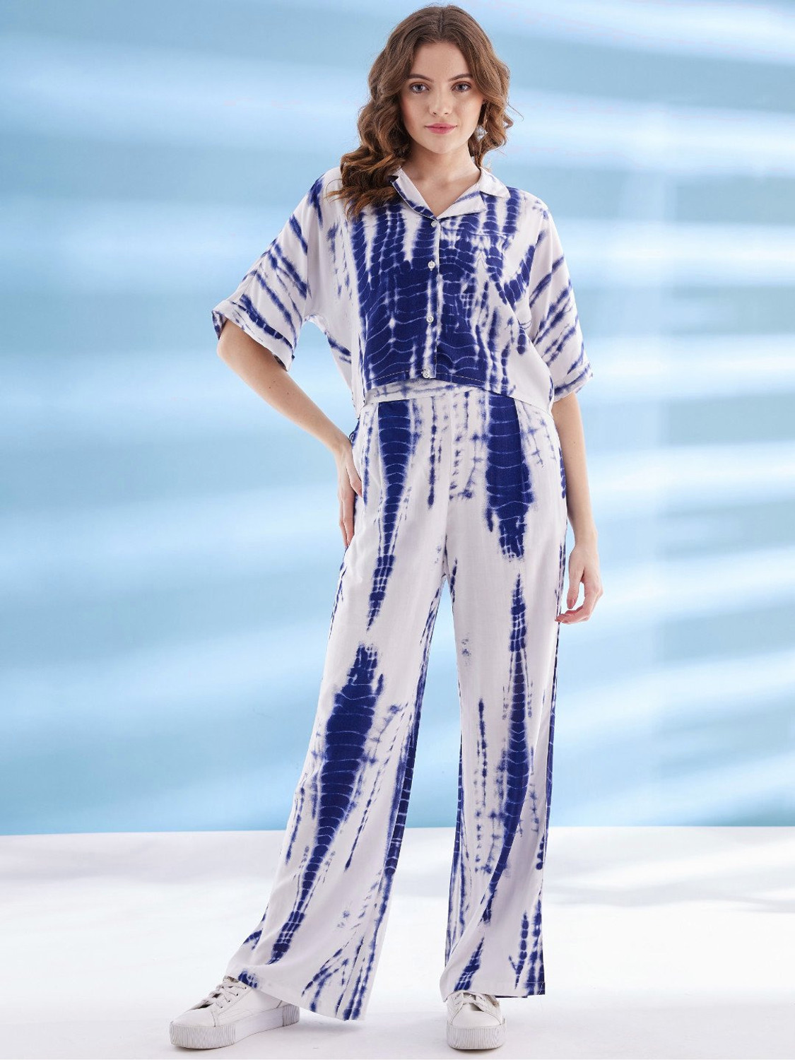 Image of ALADNA Tunic Palazzos Co-ords Set